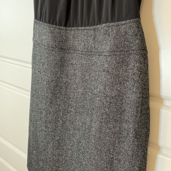Loft business dress black top grey pencil skirt - Picture 7 of 14